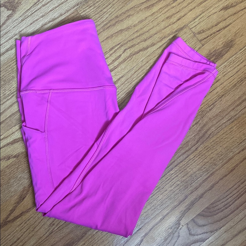 Lululemon Bold Pink High-Waisted Leggings
